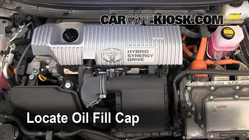 2010 Toyota Prius 1.8L 4 Cyl. Aceite Agregar aceite
